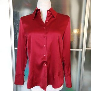 Red Silk blouse